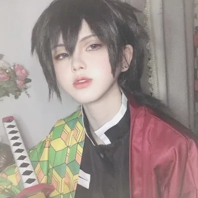 Аниме! Demon Slayer: Kimetsu no Yaiba Tomioka Giyuu Combat gear, костюм для косплея, наряд на Хэллоуин, новинка