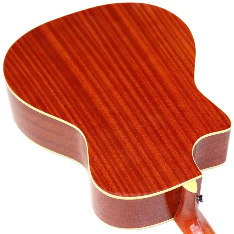 

solid wood spruce top acoustic guitar 40 inch cutway design folk gutiar 20 frets high gloss natural color acoustic guitarra