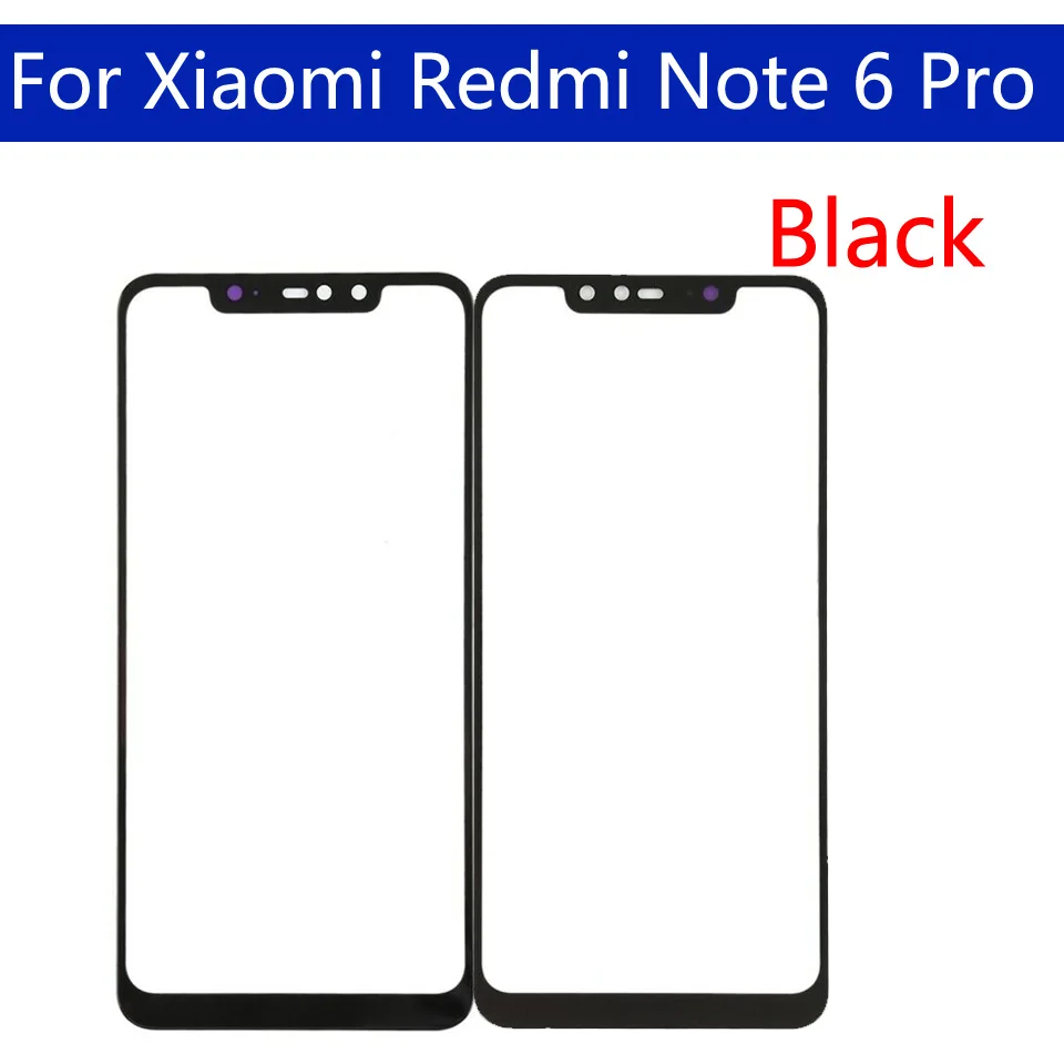 10 шт. сенсорный экран для Xiaomi Redmi Note 6 Pro Note6 Сенсорный передняя панель стеклянная