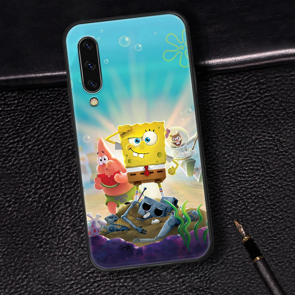 

Cute Cartoon SpongeBobo Phone Case Cover For Samsung Galaxy A7 8 10 20 20e 21 30 30S 31 41 50 50S 51 70 71 91 black Prime