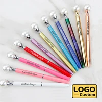 gradient color pearl metal ballpoint pen office signature pen men and women gift pen student stationery wholesale custom logo