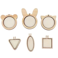1 set mini wooden cross weave hoop ring embroidery circle sewing kit frame craft cross stitch fixed frame