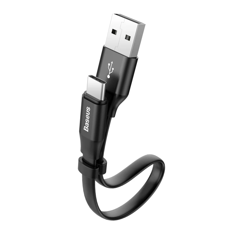 Usb type-c кабель короткий 20 см 3A 5A кабель передачи данных для быстрой зарядки для samsung s9 s8 huawei P30 oneplus xiaomi usb c кабель быстрое зарядное устройство - Цвет: Black 3A