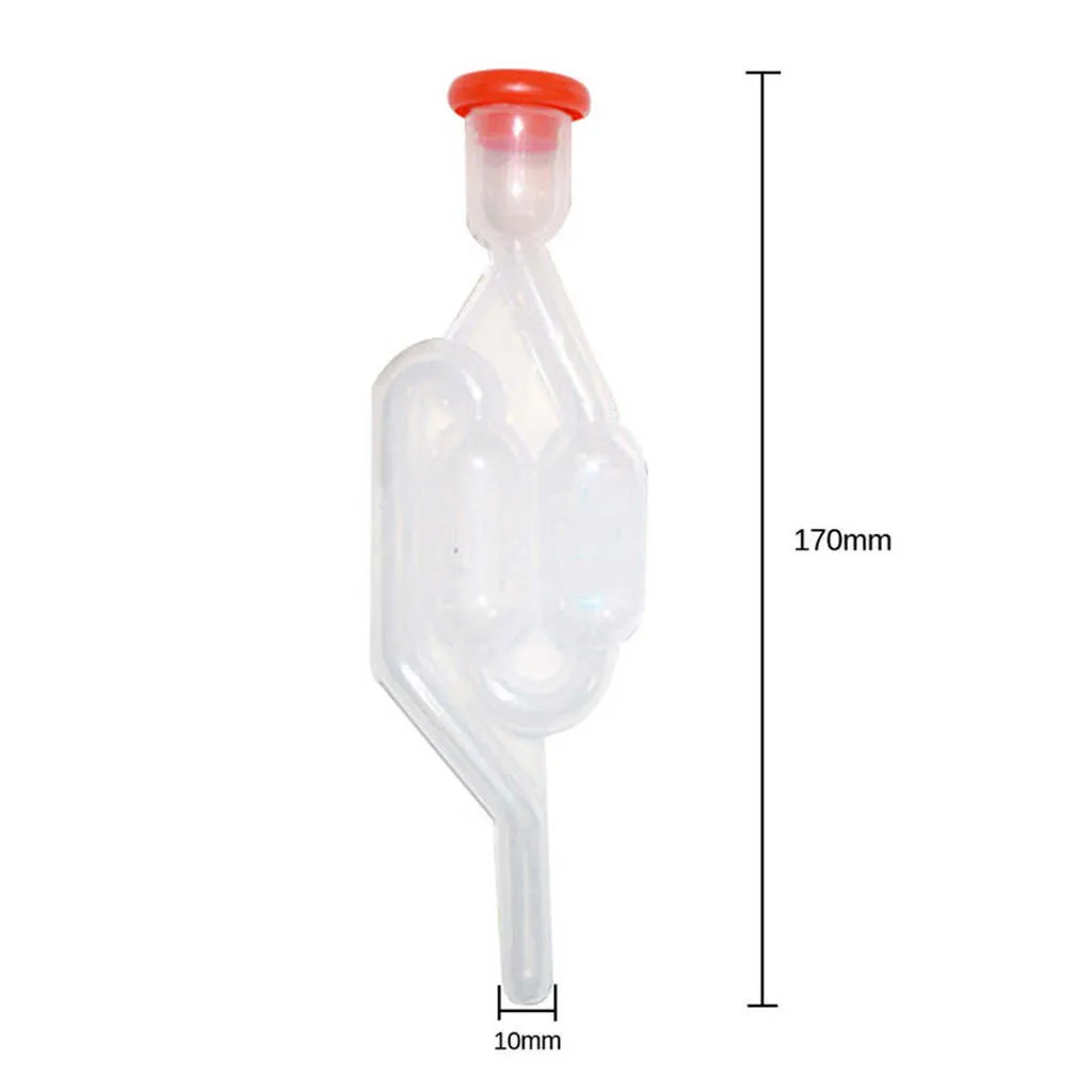 

5 PCS Water Seal Exhaust Home Brew Beer Wine Fermentation Airlock Sealed Check Valves Plastic Eco Friendly Water Sealed Valves
