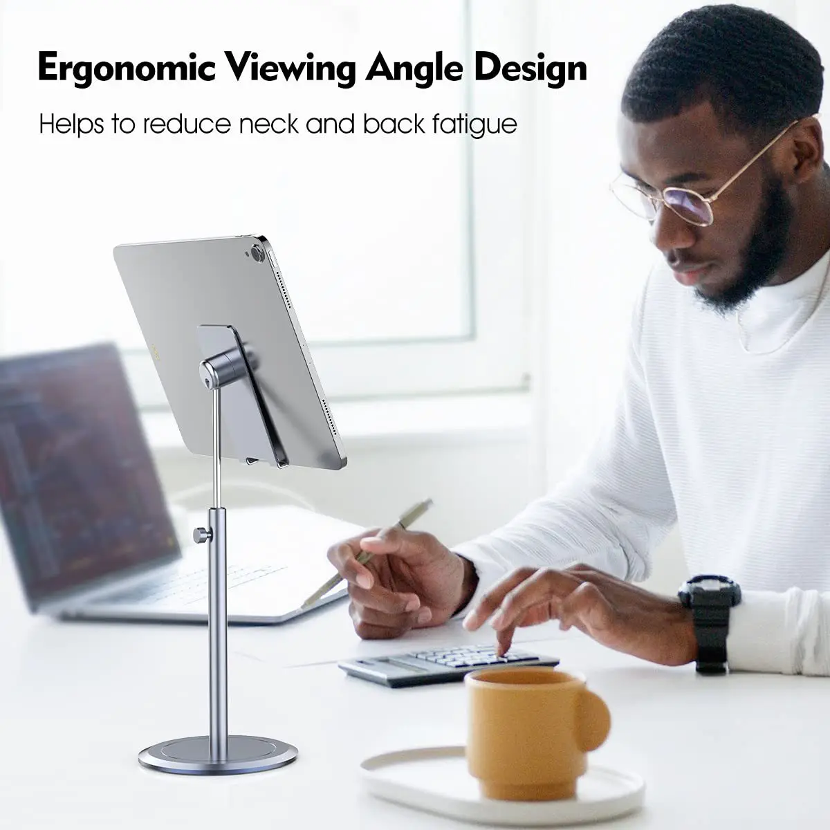 

Metal tablet mobile phone holder aluminum alloy desktop telescopic adjustable bracket ipad tablet universal