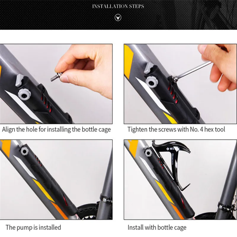 Горный велосипед воздушный насос мини Портативный для велосипеда сверхлегкий