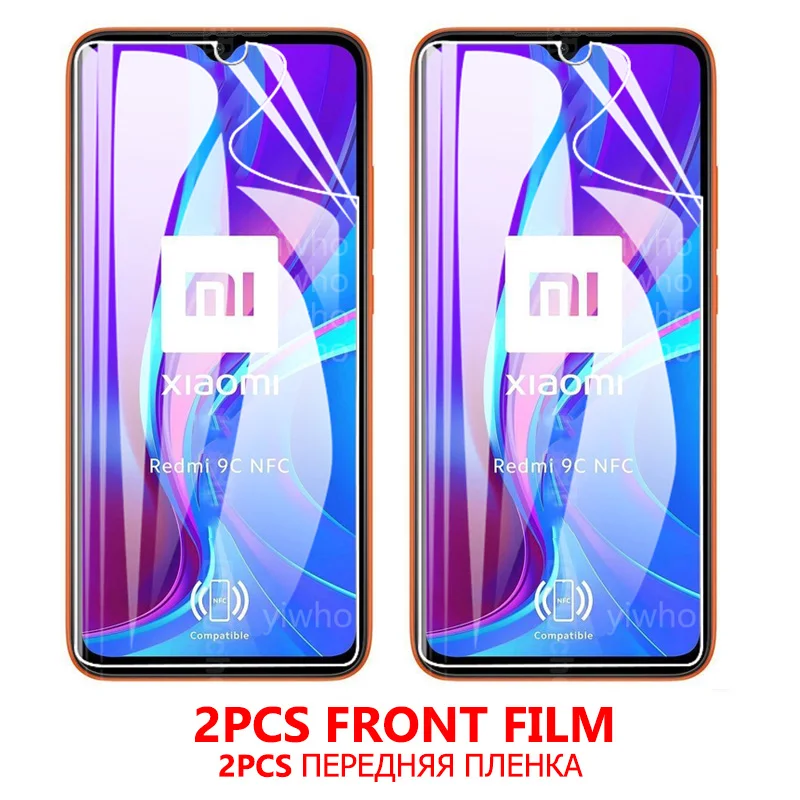 9999d soft hydrogel film screen protector for xiaomi redmi 9c nfc redmi note 9 pro max 9s 8t 9 8 9a 9cnfc tempered glass camera free global shipping