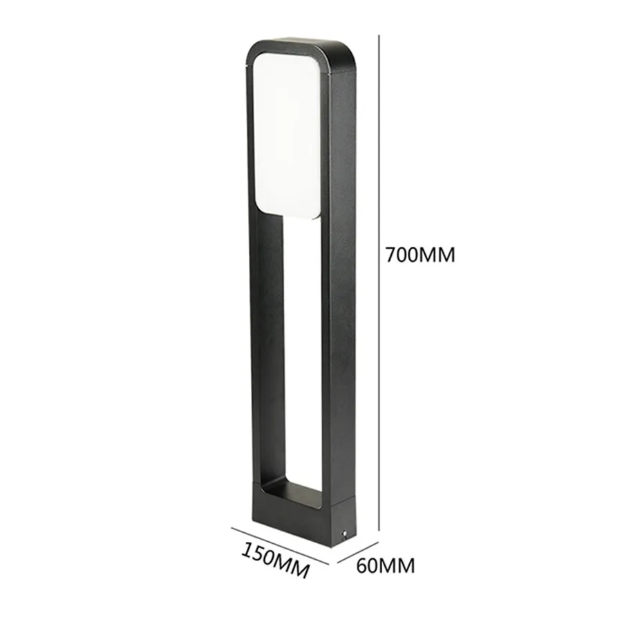 

50/70CM Modern Outdoor Landscape Lawn Lamp Waterproof Aluminum Villa Pillar Light Courtyard Pathway Lawn Light 20W