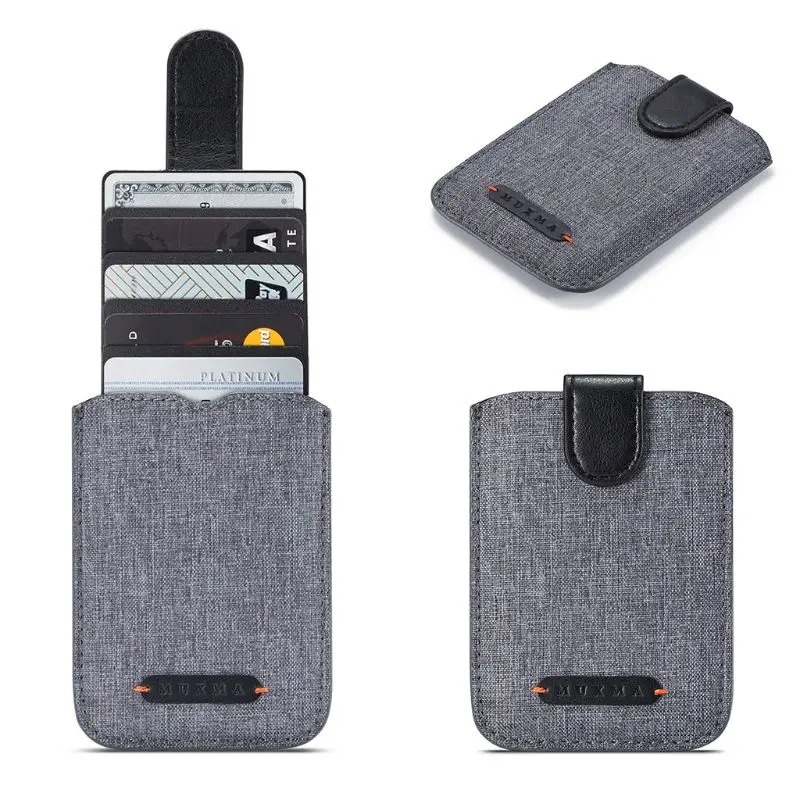 THINKTHENDO Универсальный RFID Блокировка 5 Pull Кредитная карта чехол для телефона кошелек Чехол клейкий