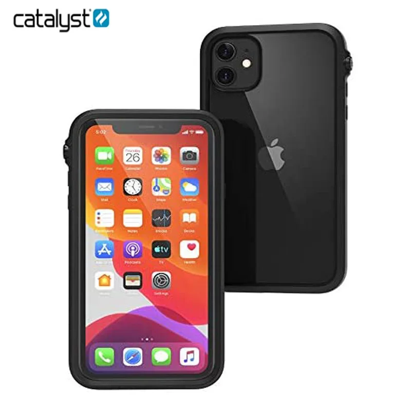 

Чехол Catalyst для iPhone 11 Pro Max, чехол для телефона с прозрачной задней частью, сверхпрочный, 10 футов, с защитой от падения, со шнурком для беспровод...