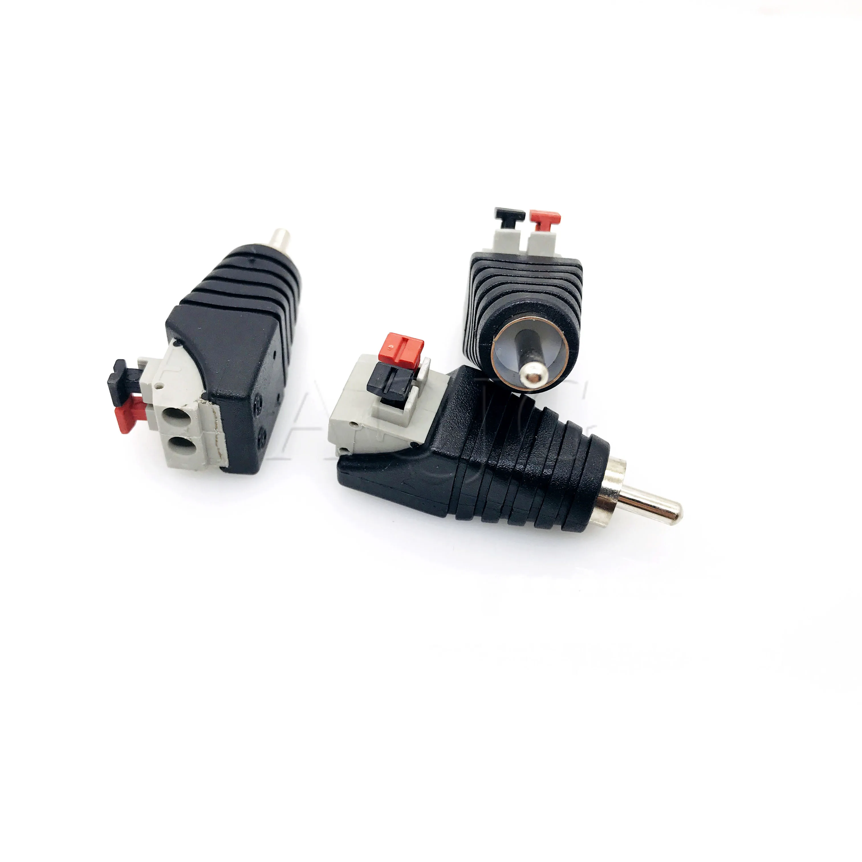 5 шт. новая колонка проводной кабель для Jack RCA пресс штекер мужской адаптер разъем