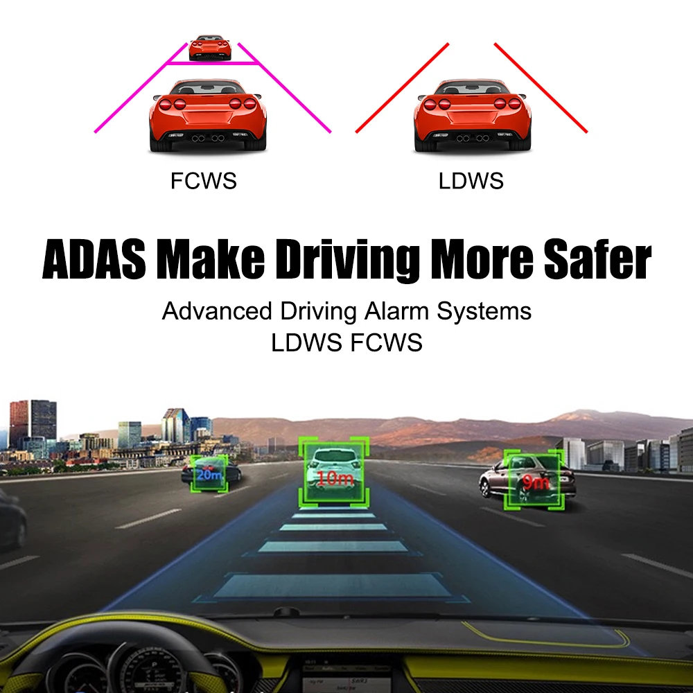 Автомобильный видеорегистратор HD 1080P Dash камера для Android USB ADAS Dashcam Авто