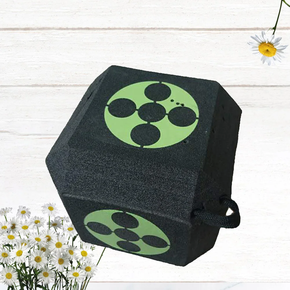 

1pc 18 Sides 3D Target Cube XPE Target with A Large Size Training Accessories (Black)