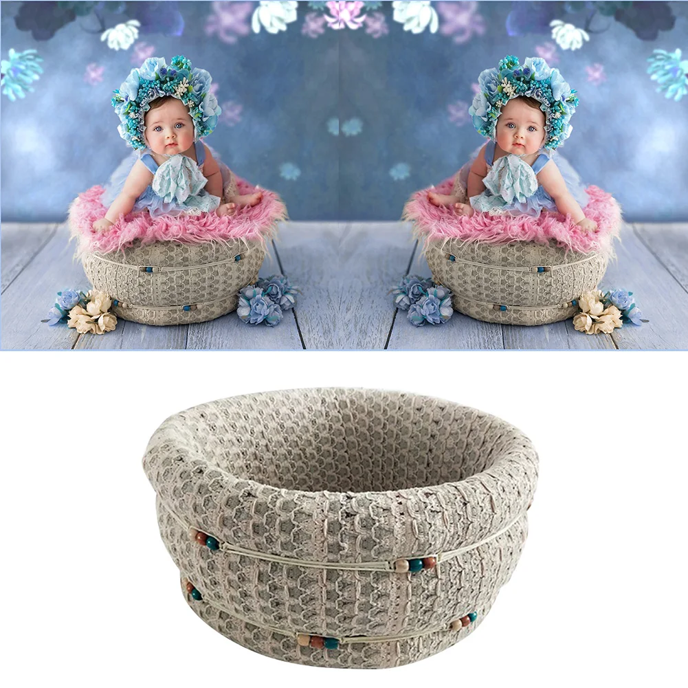 Круглая корзина для студийной фотосъемки стильный подарок из пенопласта и