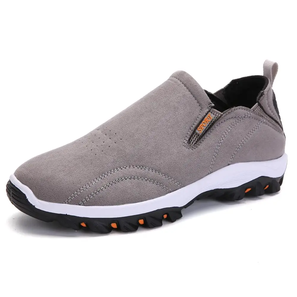 zapatillas de deporte 2020 autumn Sneakers men suede brown slip on Walking soft Sneakers Men's Tennis Shoes Tenis Masculino