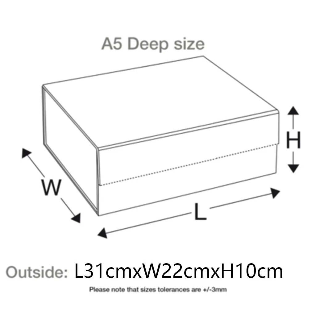 Подарочная коробка 4 размера жесткая Толстая с лентой магнитная упаковка d