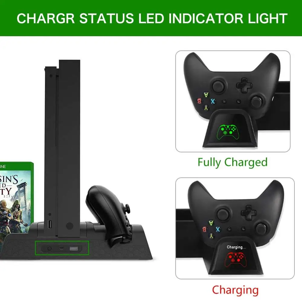 base support control for xbox x box one x s game console vertical stand accessories cooler cooling fan gamepad controller holder free global shipping