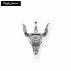 Кулон в виде Головы Быка, ожерелье из стерлингового серебра 925 пробы, 2020, новые модные ювелирные аксессуары в стиле Дикого Запада, этнический подарок для мужчин и женщин