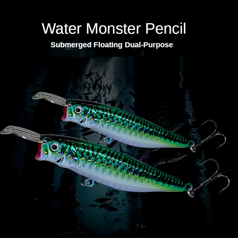 

Top Water Monster Floating Pencil Lure Hard Baits Full Swimming Layer Trolling Lure Jig Wobblers Carp Peche Sea Fishing Tackle