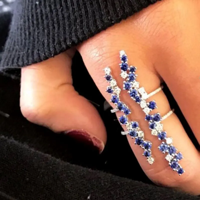 Missvikki Уникальный дизайн Роскошные кубические циркониевые кольца на пальцы