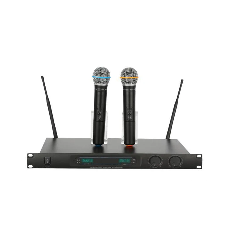 Профессиональный микрофон беспроводной сценической конференции UHF запись