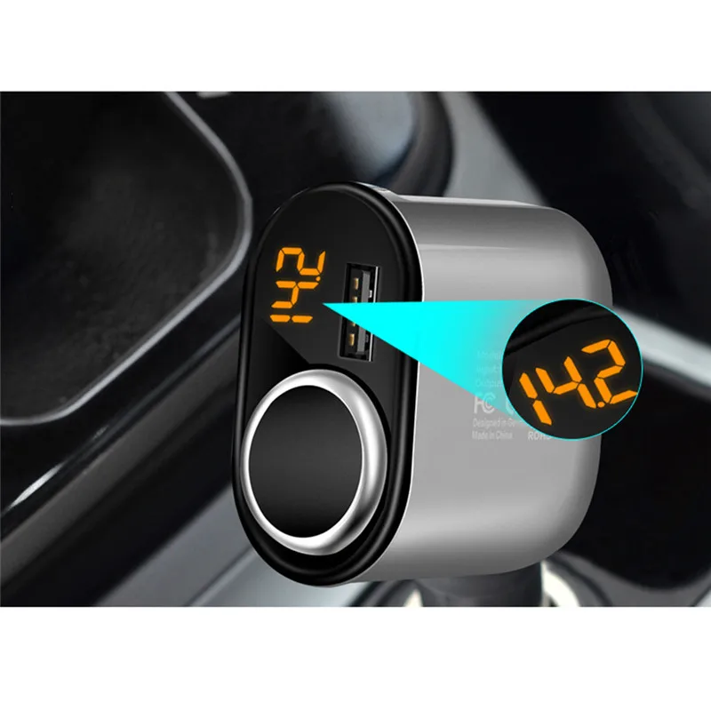 Розетка для автомобильного прикуривателя сплиттер 3 в 1 порты USB автомобильное