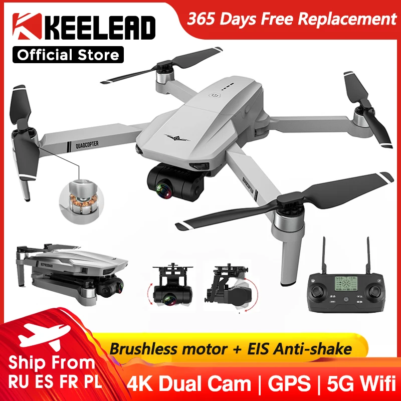 Квадрокоптер KF102 с HD камерой 4K 1080P GPS Wi Fi FPV 1200 м|Квадрокоптеры камерами| |