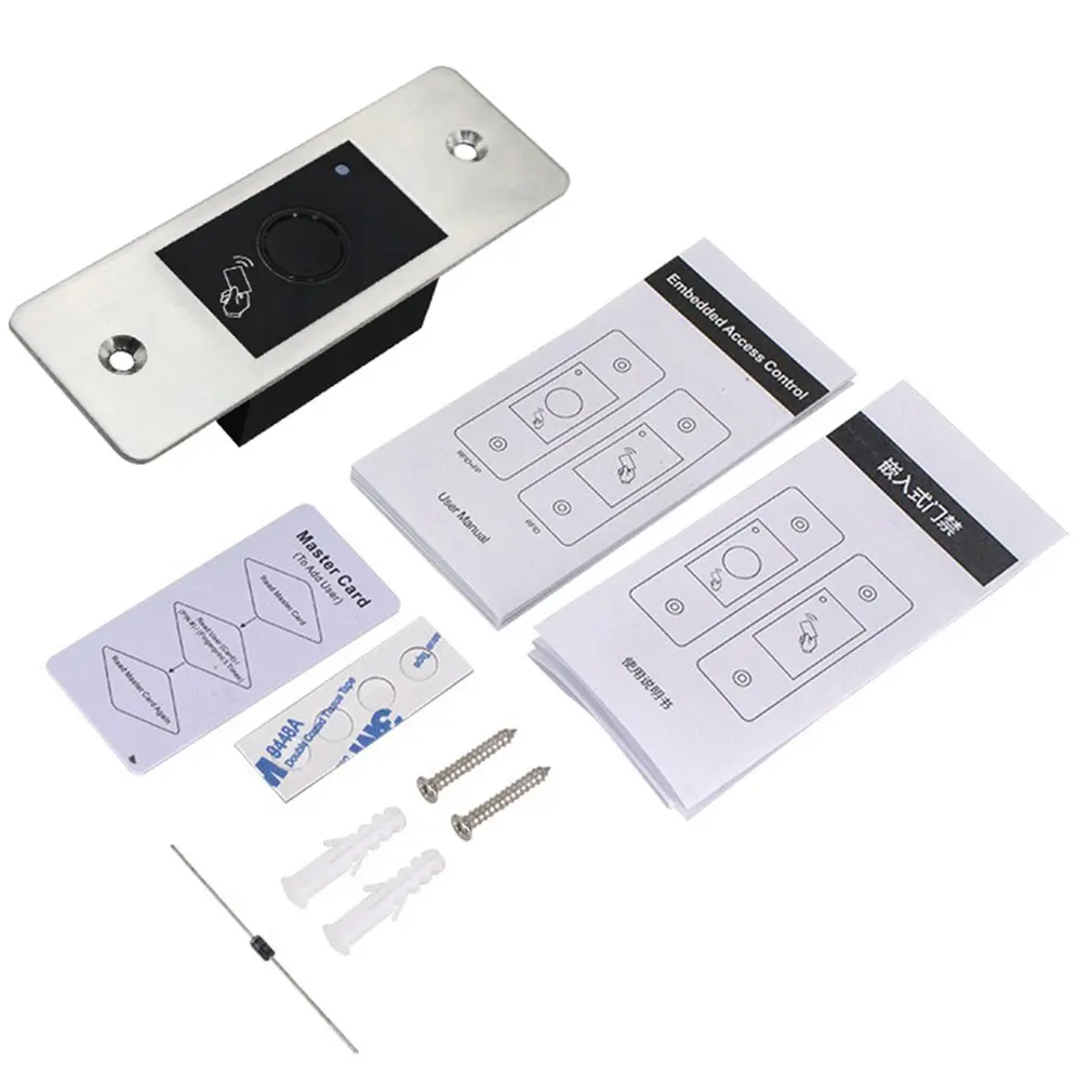 

Metal IP66 Waterproof Outdoor Use Embedded Biometric Fingerprint Access Controller Standalone RFID Card Door Access Control