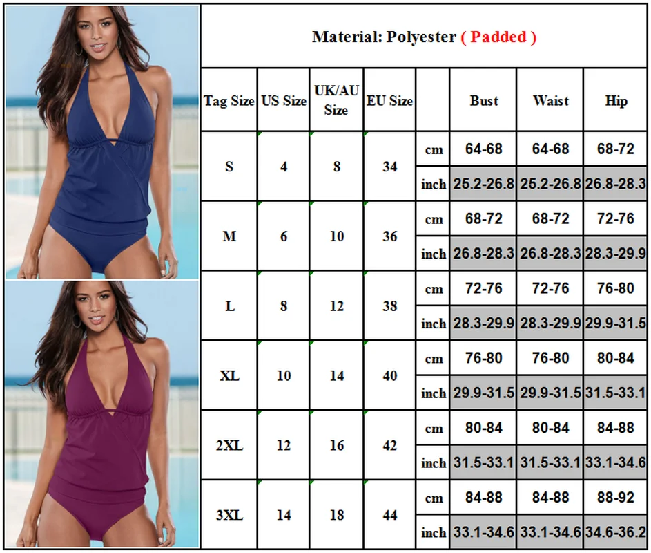 

Women Sporty Plain Tankini Set Backless Padded Swimsuit Swimwear Beach Bathing Suit Bikini 2021 One Piece Sexy Women Swimwear