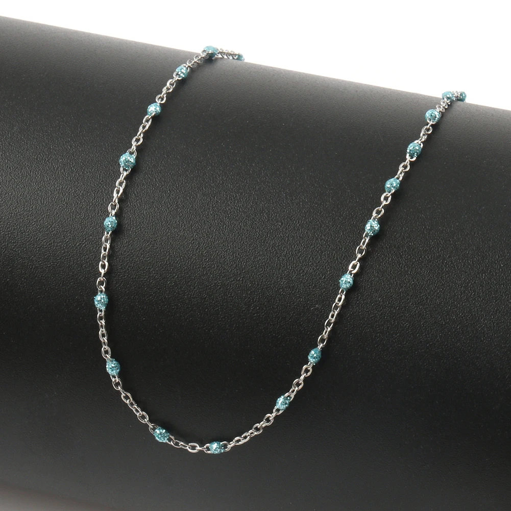 

1 Mater Silver Color Wire Wrapped Rosary Chains Beads for Jewelry Making DIY Bracelets Necklaces Anklets Accessories Wholsale