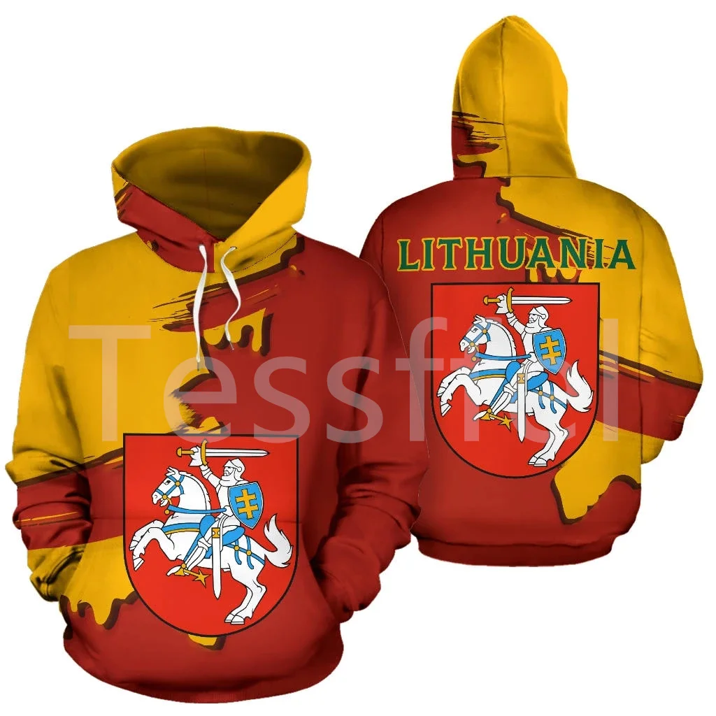 

Tessffel Country Emblem Flag Lithuania Retro Tattoo Autumn Pullover Men/Women Harajuku Jacket 3Dprint Streetwear Zip Hoodies B-8