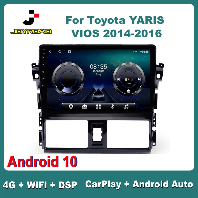 Автомагнитола 2DIN для TOYOTA YARIS VIOS 2014-2016 Android 10 4G Sim Wi-Fi DSP RDS | Автомобили и мотоциклы