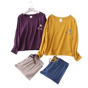 Пижама женская, зимняя, плюшевая, с длинным рукавом, повседневная, размера плюс