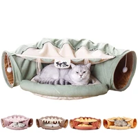 cat bed house detachable collapsible removeable tunnel pet furniture puppy beds sleeping cat tunnel toy cats ferrets puppy