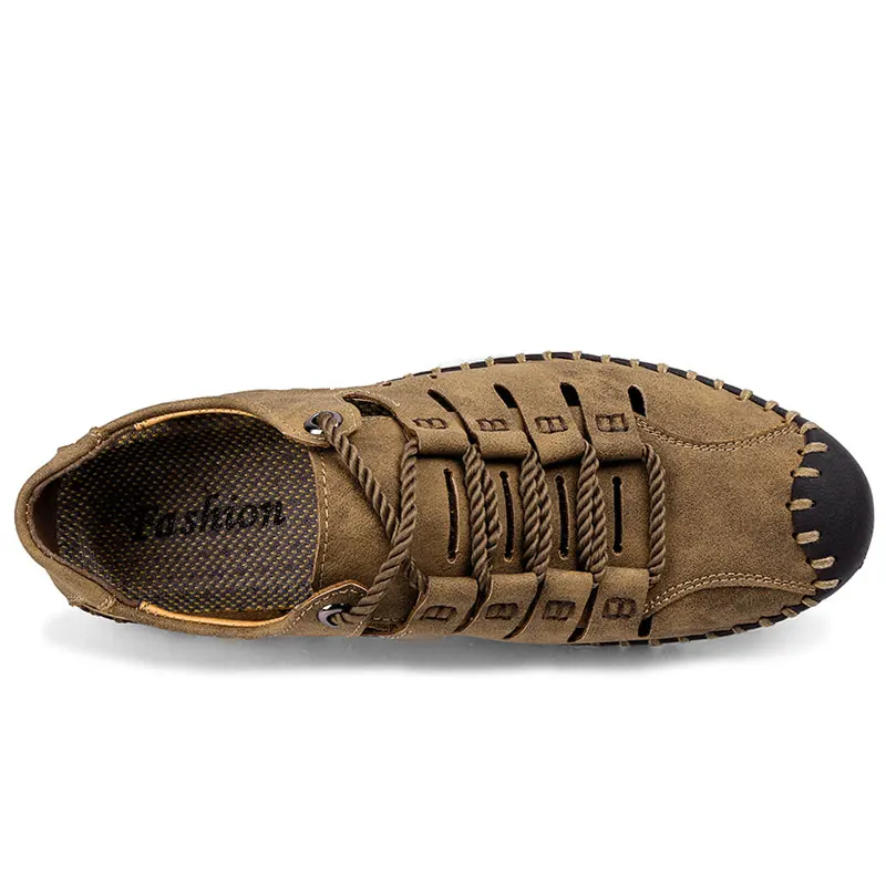 Летние мужские сандалии Пляжные кожаные для мужчин Сандалии-гладиаторы Уличная