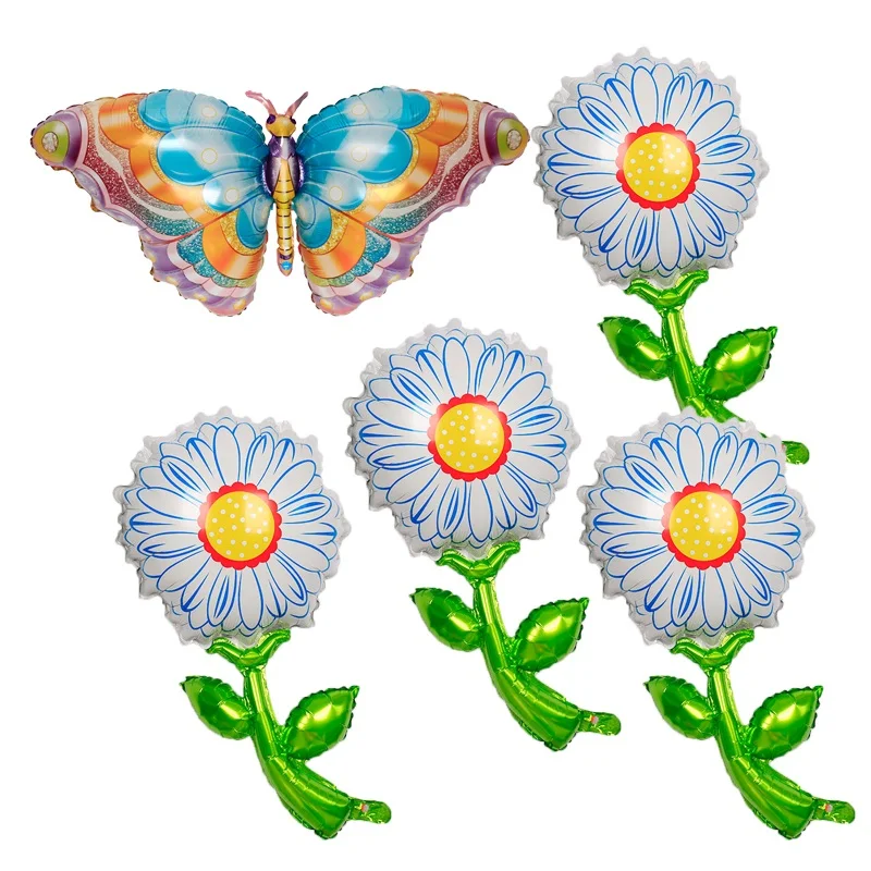 

5pcs Butterfly Flower Foil Balloons Wedding Decoration Birthday Gift Kids Party Toy Air Globos Christmas Home Decors Baby Shower