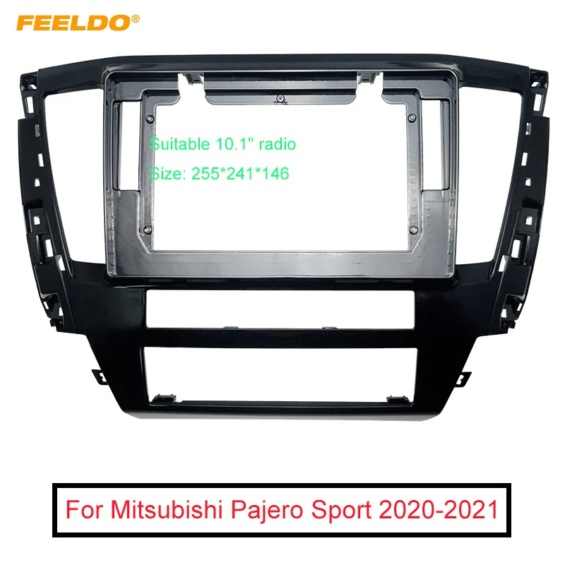 Автомобильный адаптер FEELDO 2DIN рамка аудио для Mitsubishi Pajero Sport 10 1 дюйма большой экран