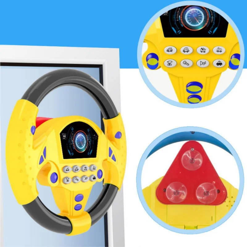 

Kids Baby Interactive Toy Children Steering Wheel With Sound Simulation Driving Car Toys Baby