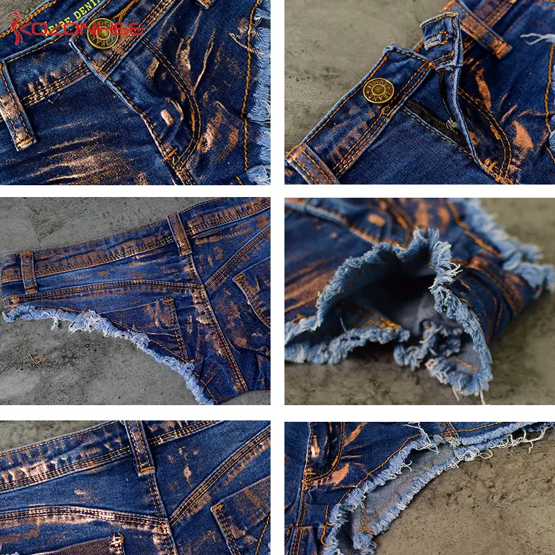 Летние Стильные Новые джинсовые шорты 2018 женские модные облегающие однотонные