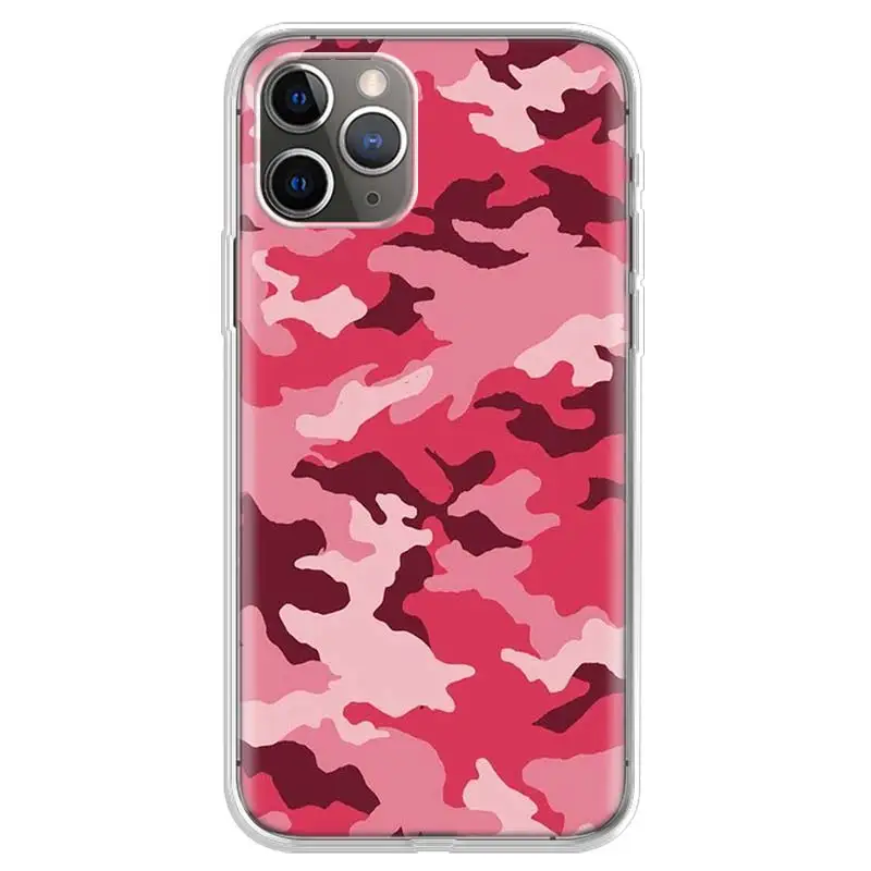 Army Camouflage Phone case For iphone 5 5S 6 plus 7 8 8plus 11 Pro X XS XR MAX SE 2020 soft Shell silicon coque TPU back Cover | Мобильные