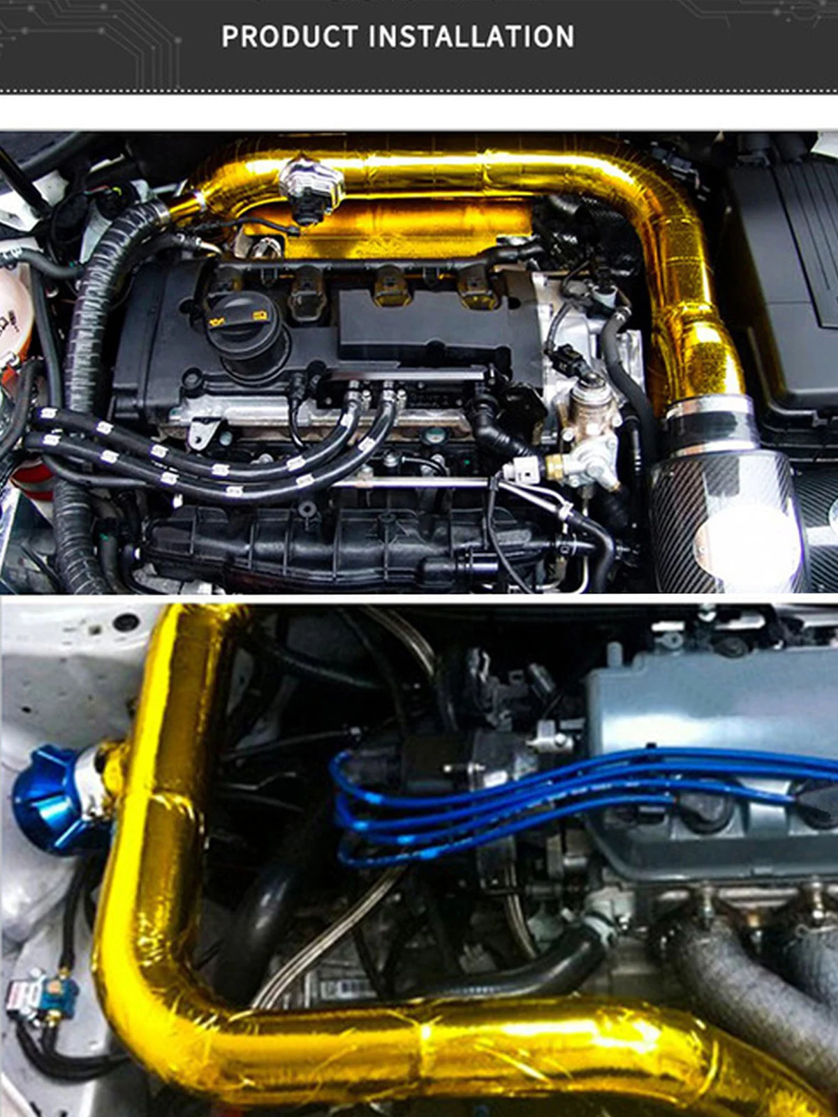 Теплоизоляционный экран воздухозаборник светоотражающий тепловой барьер 5 см /