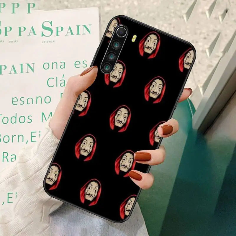 

Spain TV Money Heist House Paper Black Soft Phone Cases For Redmi 7 8 9 A K20 30 Pro Note 8 9 Pro 9s