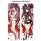 2-сторонняя наволочка для обнимания Genshin Impact Dakimakura с изображением персонажа аниме-игры Hutao наволочки для Otaku Pilow x 50