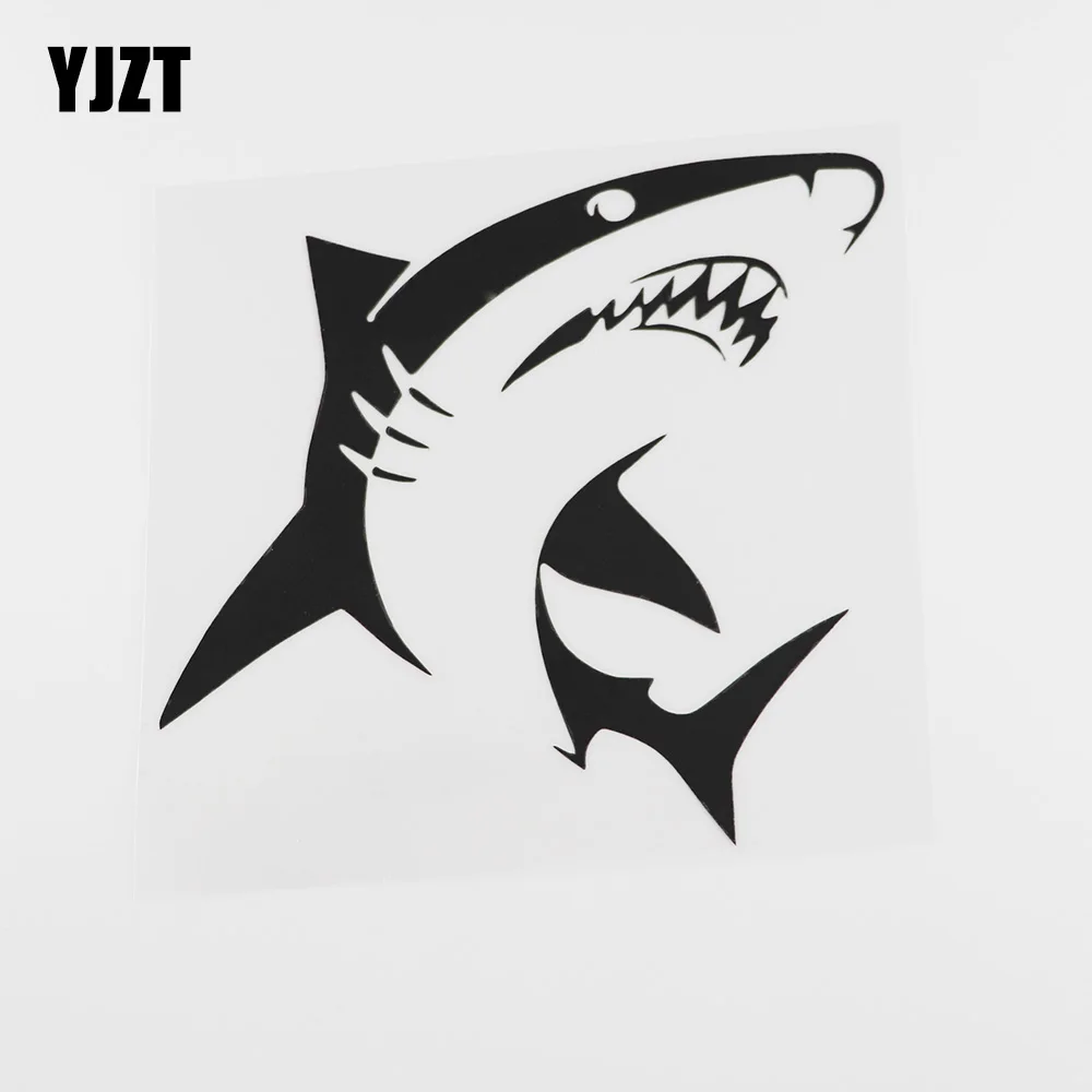 Виниловая наклейка YJZT на автомобиль 16 1 см х 15 с зубами Angry Shark водонепроницаемая