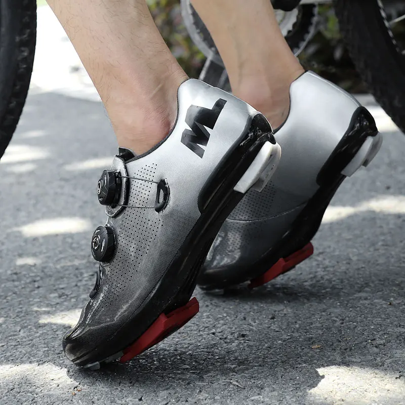 

Men Sneakers Youth Road Bicycle Cycling Shoes Self-Locking Triathlon Men Professional Red Bike Bicycle Road Bike Shoes