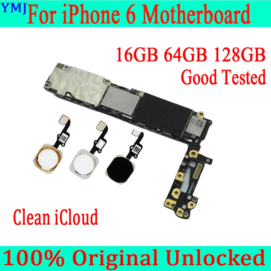 Оригинальная разблокированная материнская плата для iphone 6 4 7 дюйма 16 Гб 64 128 г с
