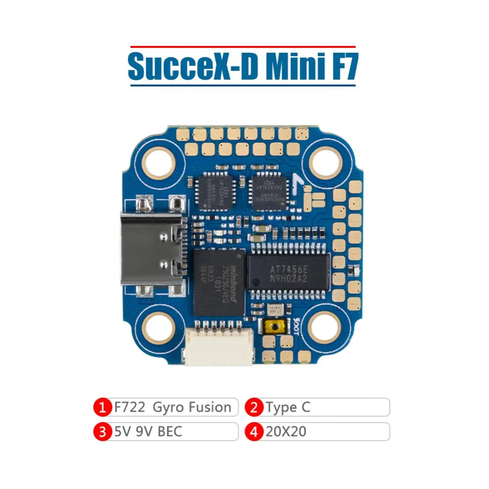 IFlight sucex D Mini F7 2 6S TwinG FC (ICM20689) 8 pin 4in1 ESC порт 20*20 мм 5 в 2.5A / 9 DIY аксессуары|Детали и