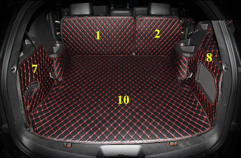 Высокое качество! Полноразмерные коврики для багажника автомобиля Ford Explorer 7 мест