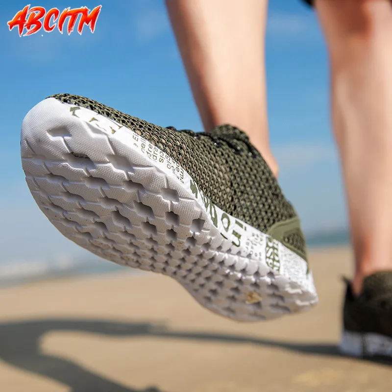 

Fishing Men's Casual Shoes Summer Beach Quick Dry Man Sneakers Large Size Running Shoes Men Mesh Breathable Tennis Shoe 2021 B22