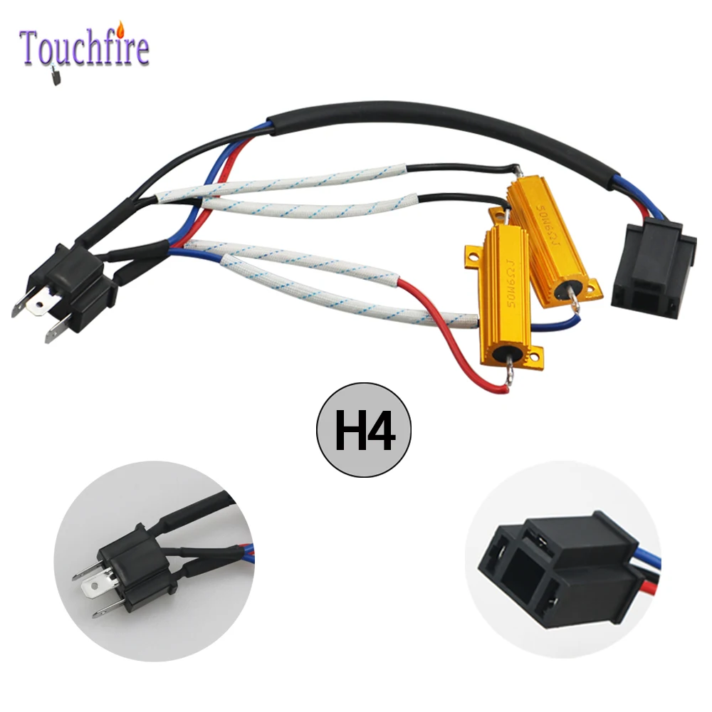 2 шт. 50 Вт H7/9006/HB4 H4 Hi-Lo H1 H3 9012 светодиодный резистор нагрузки фар Canbus автомобильные